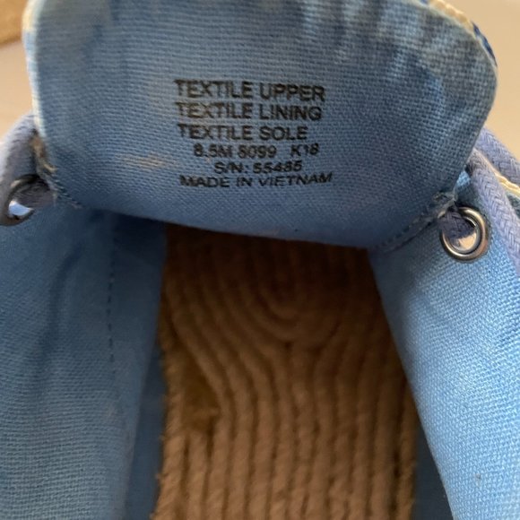 NWOT New Tory Burch Florence Plaid Cavas Basketweave Espadrille Platform Wedge - Picture 8 of 8